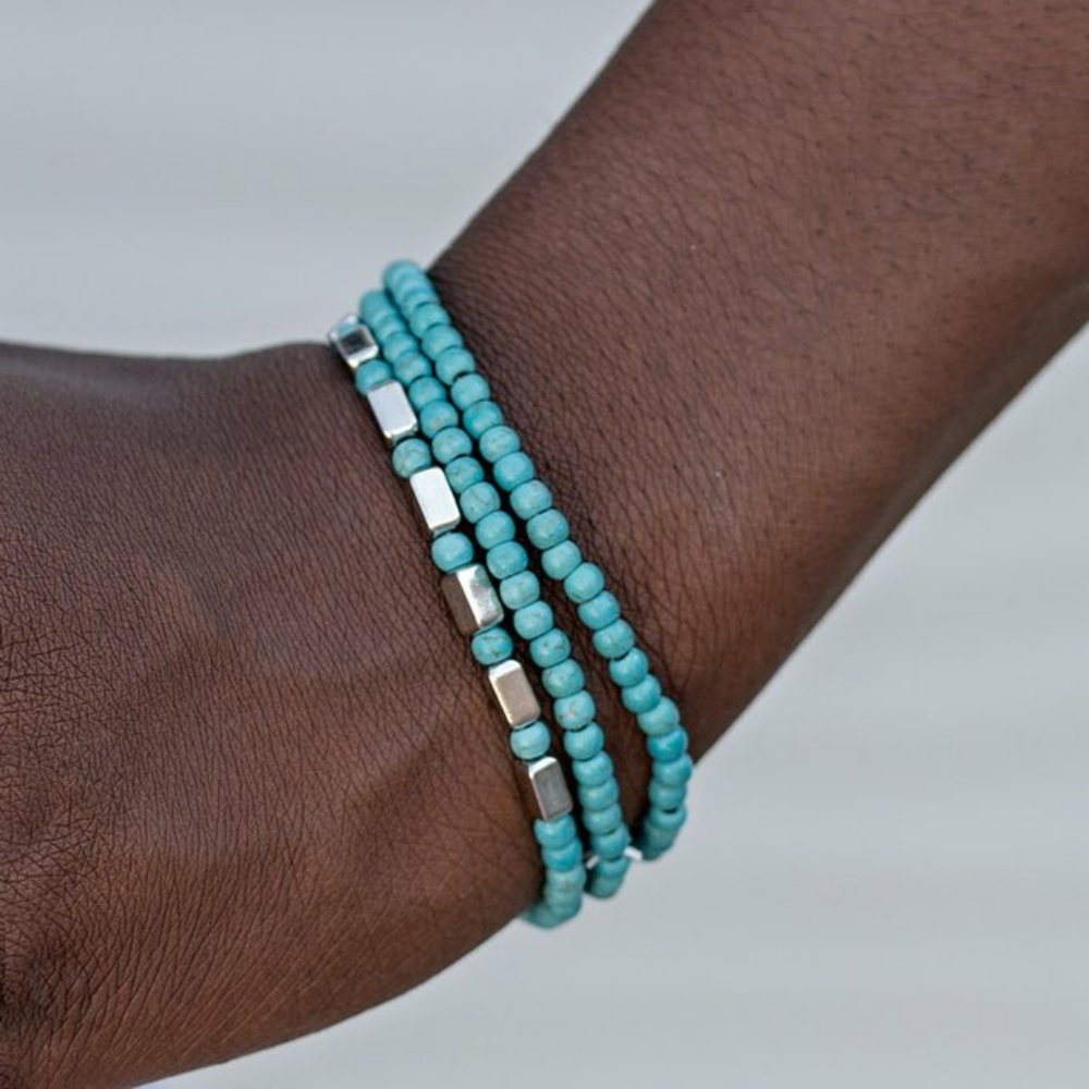  "LIVING OFF THE LAND" BLUE BRACELET